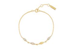  Dusk Divas - Schakelarmbanden - Zilver / 14kt GP - Zirkonia - 18,5cm